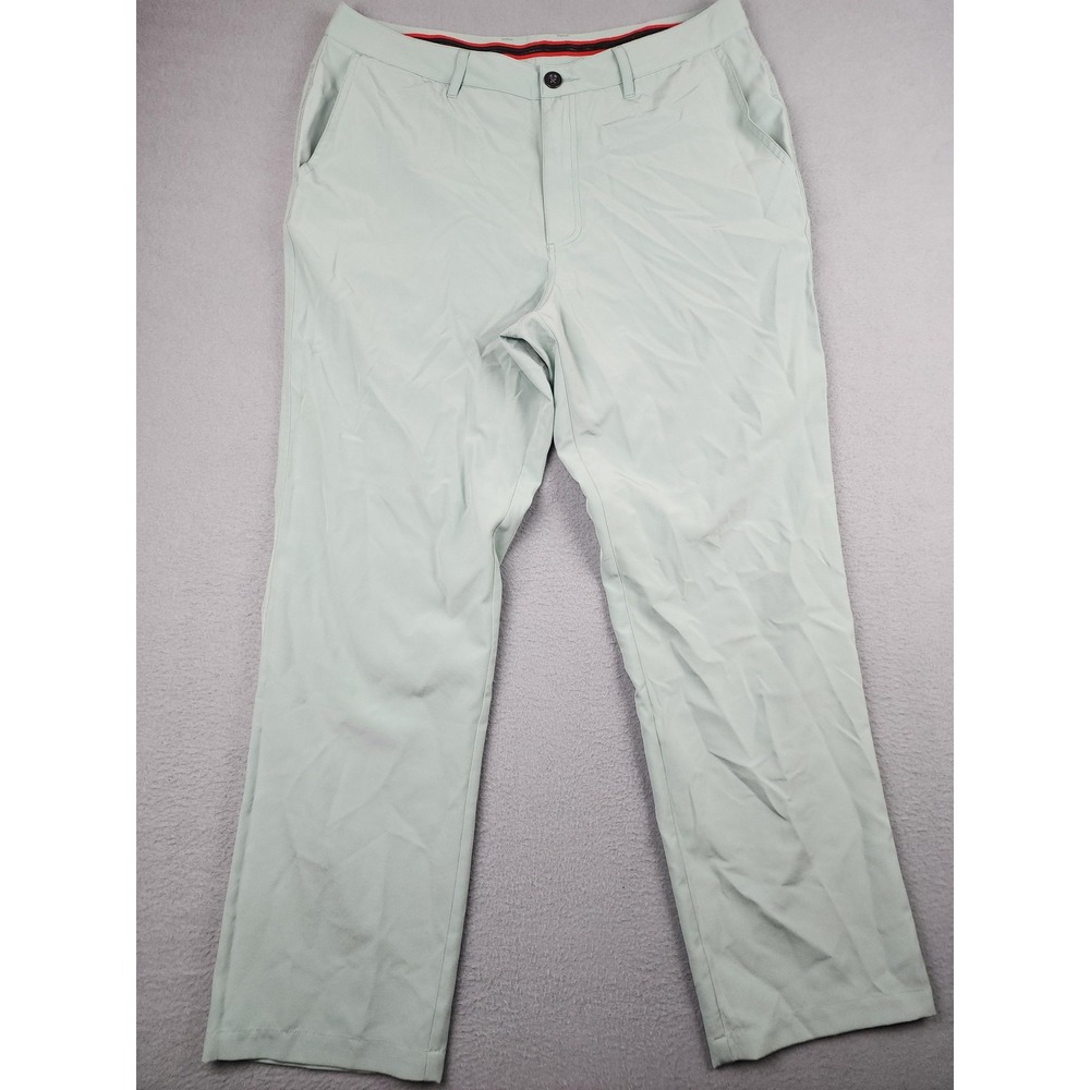 Short Par 4 Pants Mens 34x30 Green Golf Performance Stretch Lightweight Casual